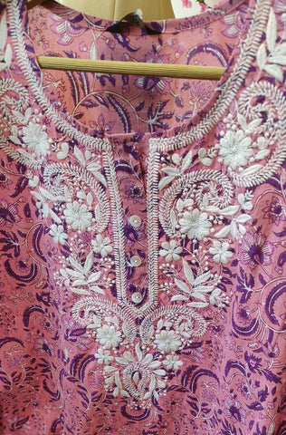 RFSS1743 - Pure Cotton Kalamkari Chicken Kurta