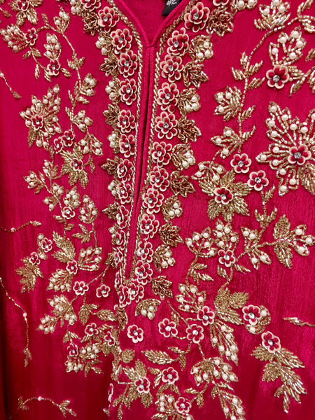 PNK008- Pink gharara suit.