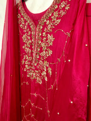 PNK008- Pink gharara suit.