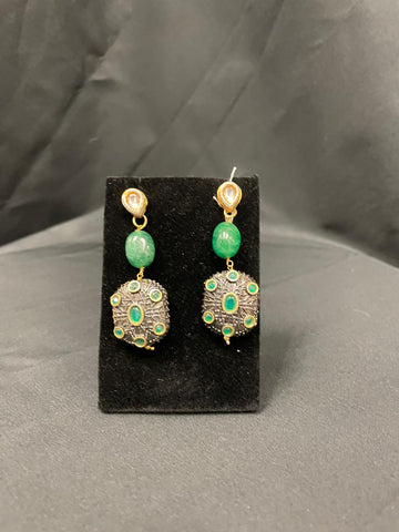 JP146 - Semi-precious stones Ear-ring