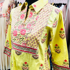 RFSS1411 - muslin kurta with pant